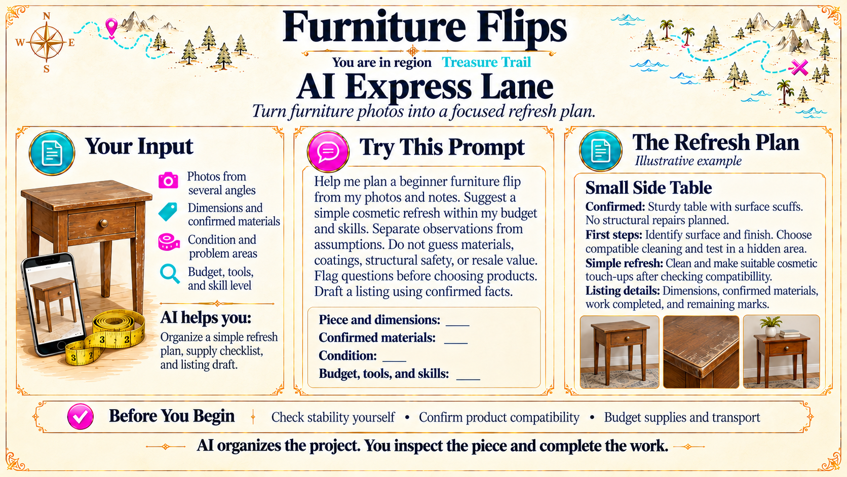 Furniture Flips — AI Express Lane original artwork