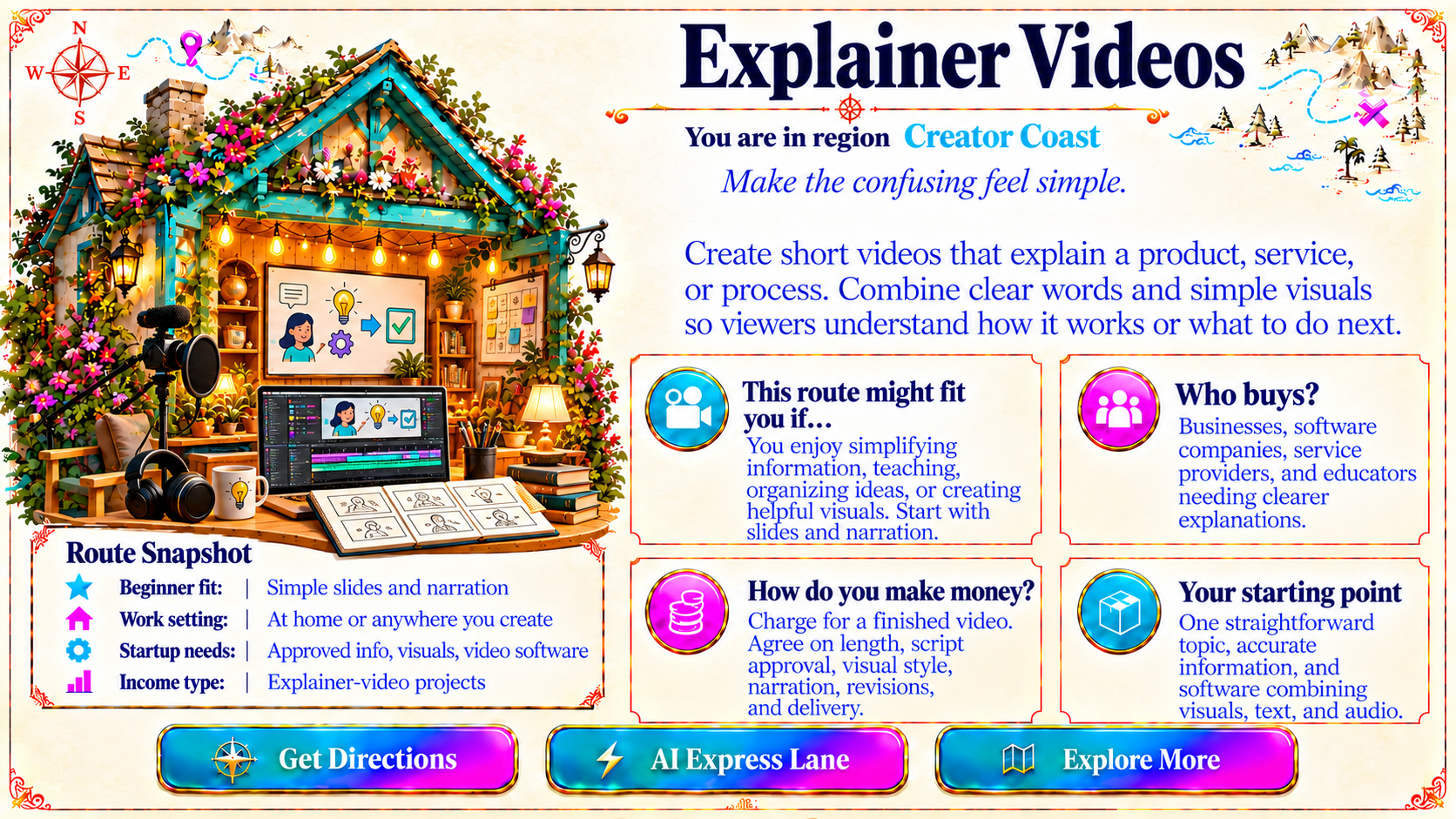 Explainer Videos — Route Overview original artwork