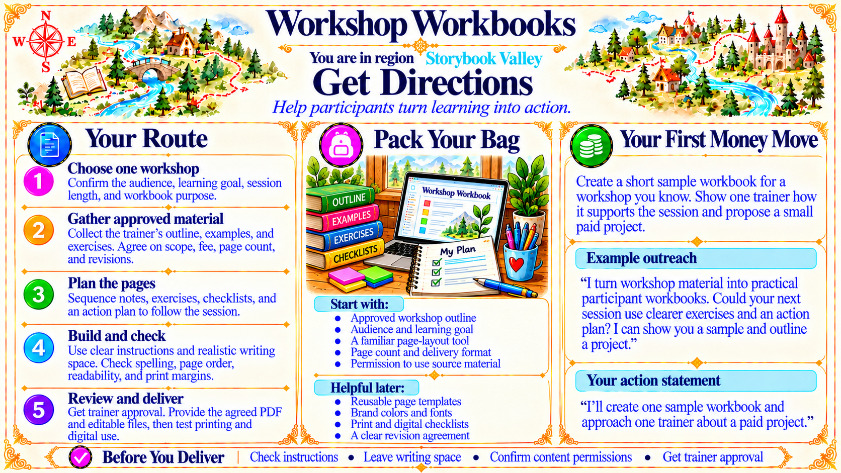 Workshop Workbooks — Get Directions original artwork