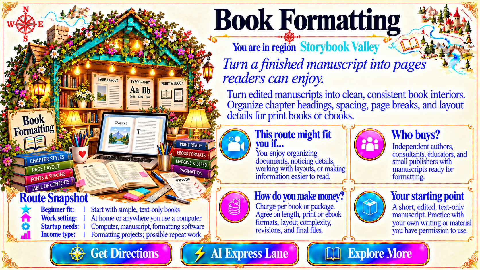 Book Formatting — Route Overview original artwork