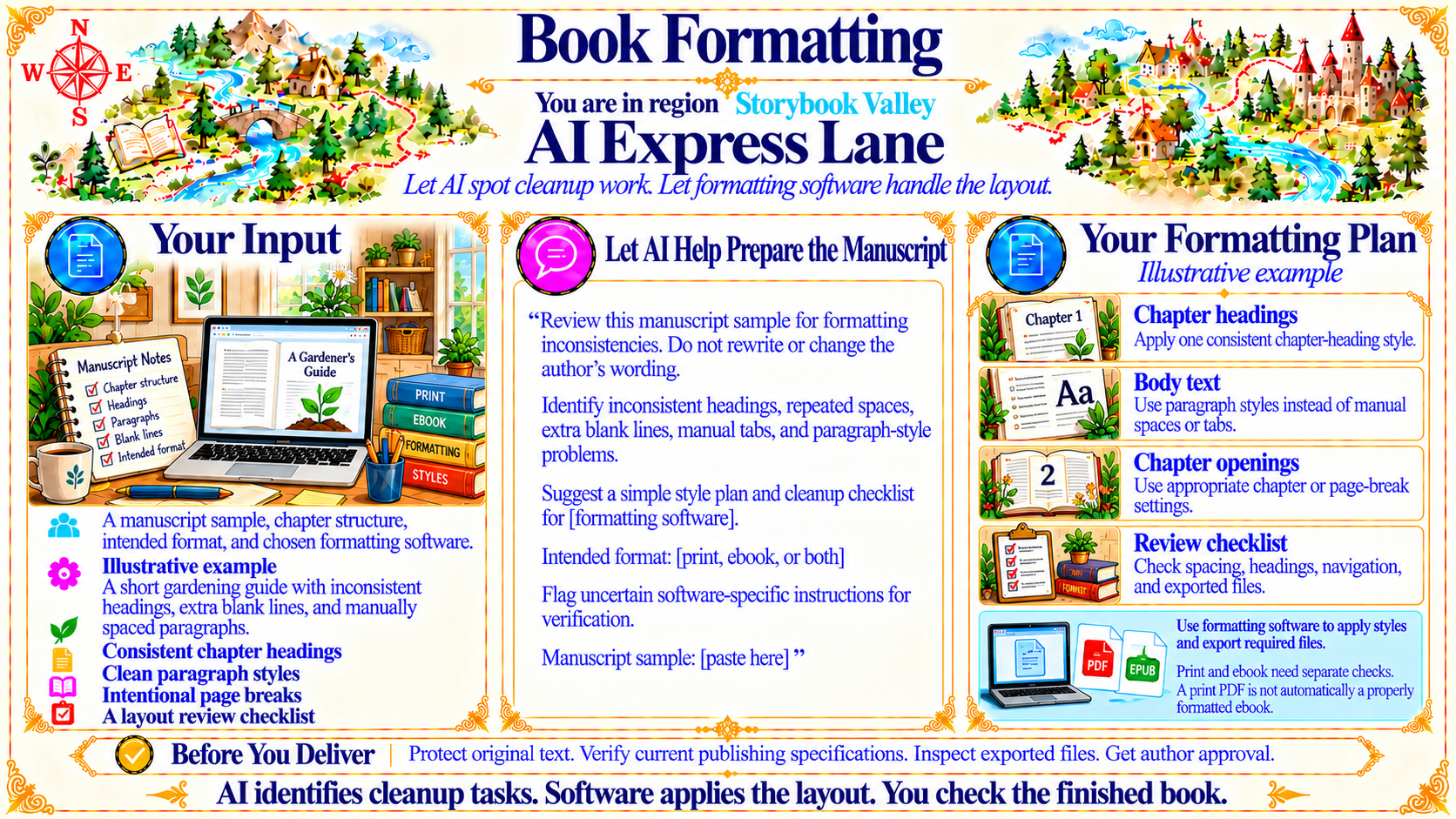Book Formatting — AI Express Lane original artwork