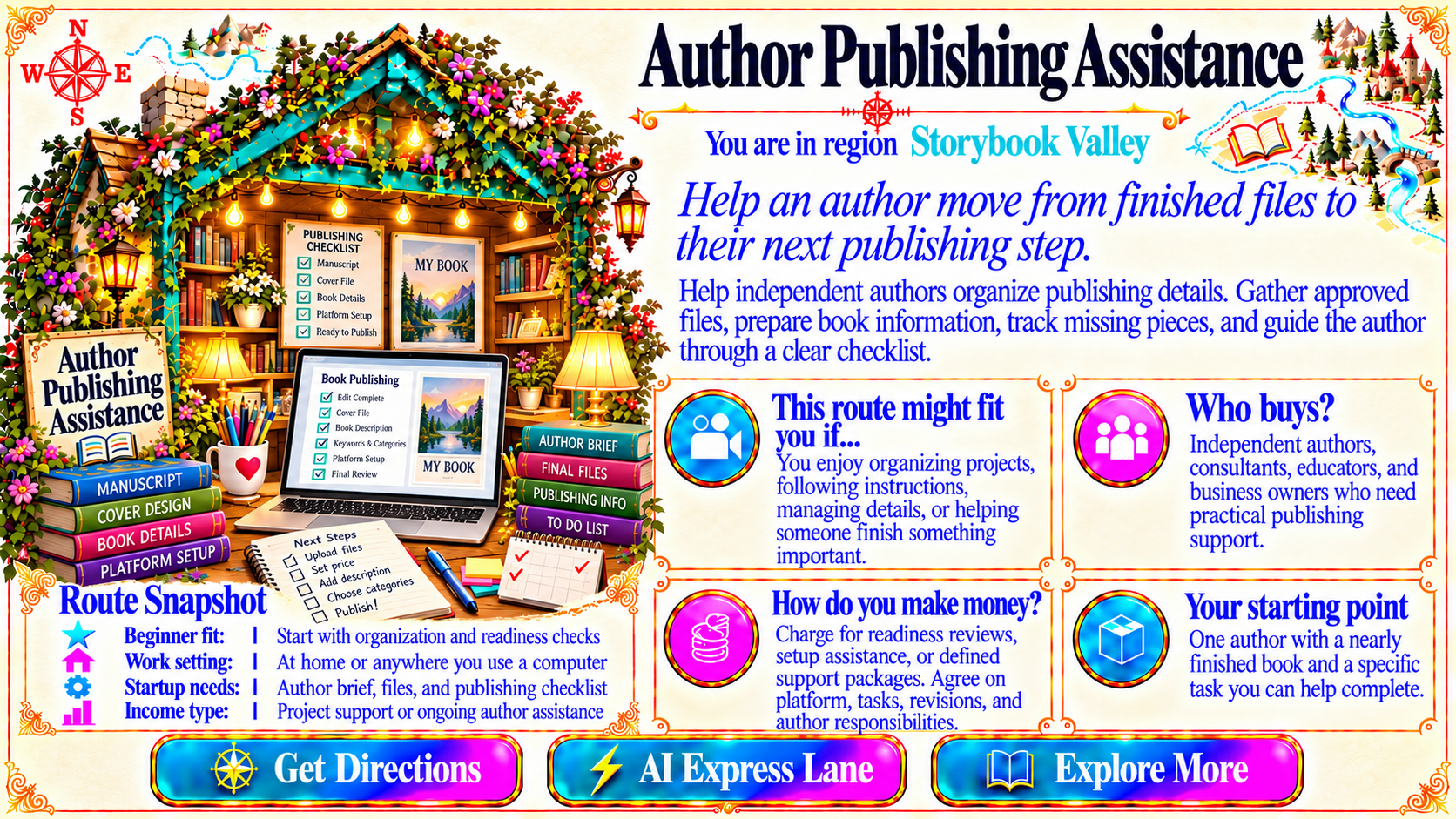 Author Publishing Assistance — Route Overview original artwork