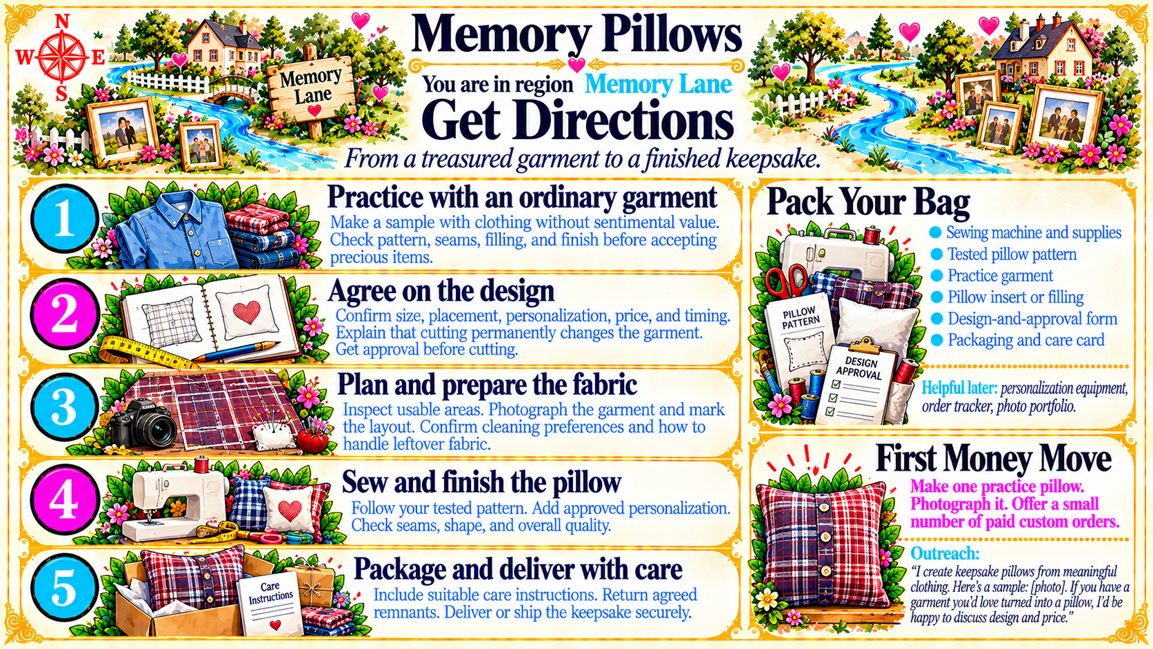 Memory Pillows — Get Directions original artwork
