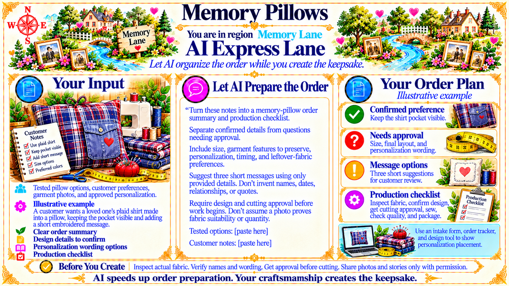 Memory Pillows — AI Express Lane original artwork
