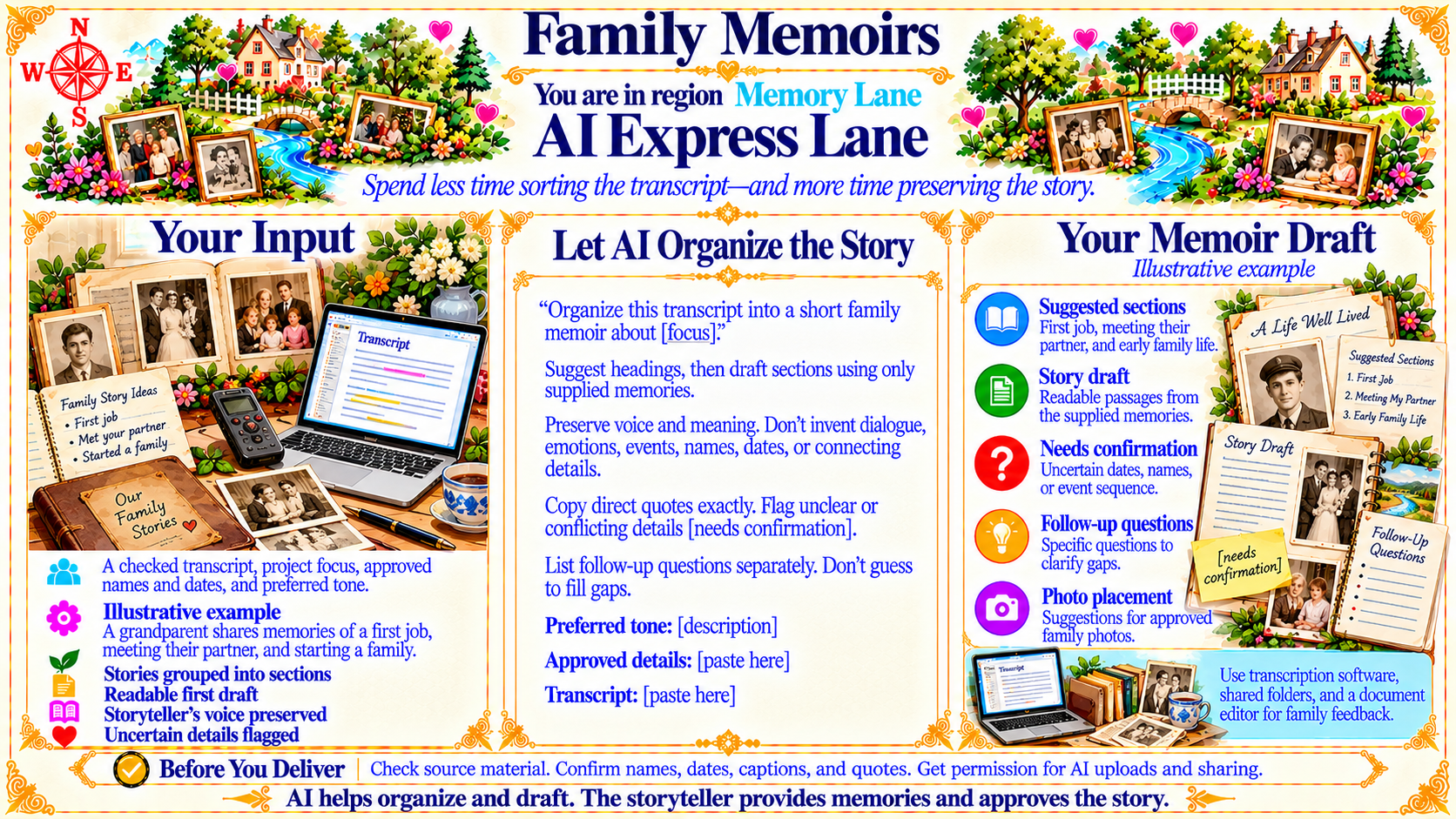 Family Memoirs — AI Express Lane original artwork