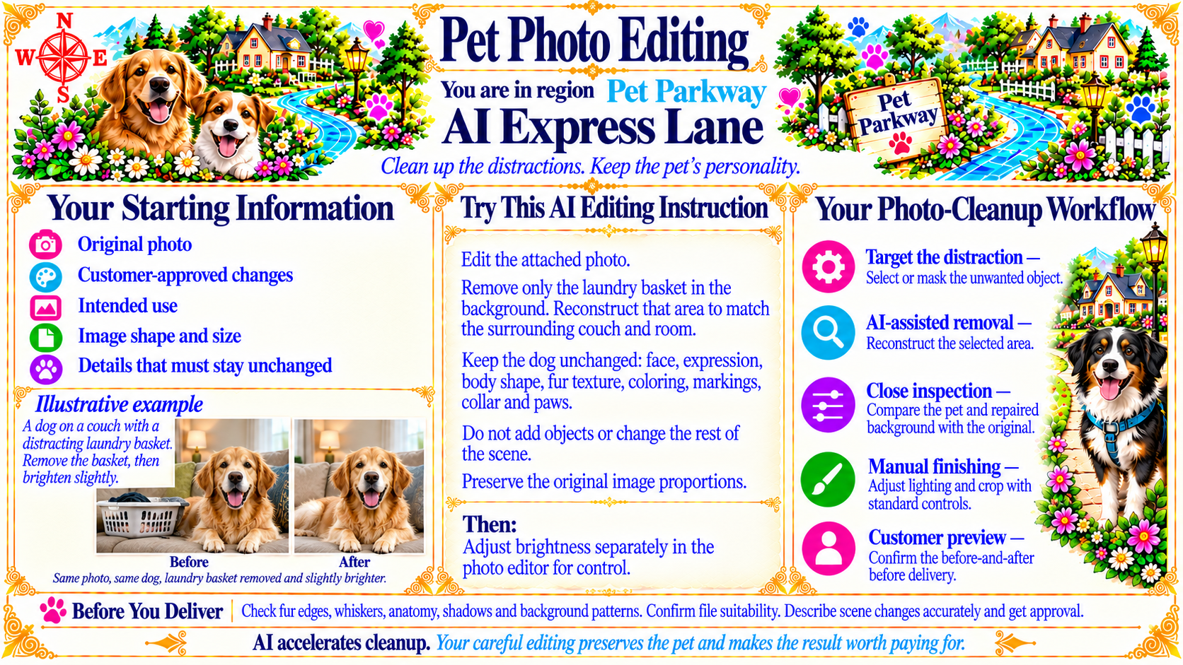 Pet Photo Editing — AI Express Lane original artwork