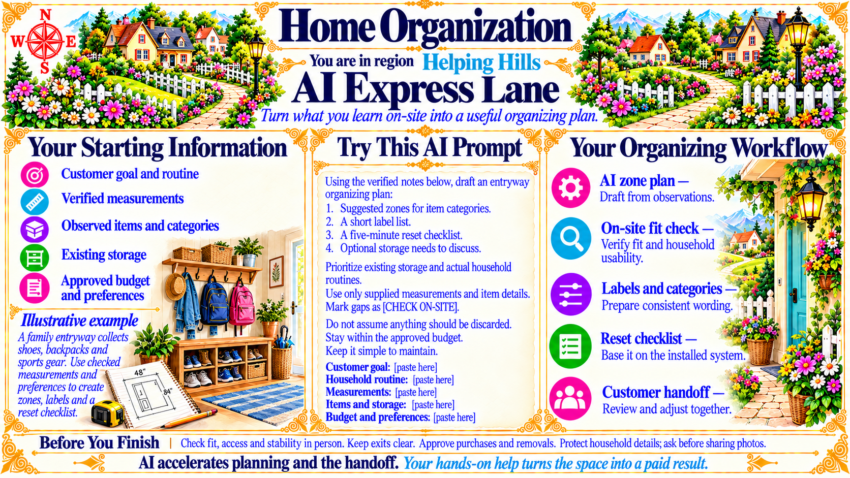 Home Organization — AI Express Lane original artwork