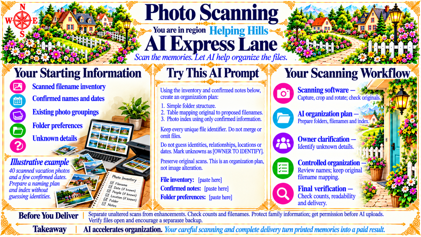 Photo Scanning — AI Express Lane original artwork