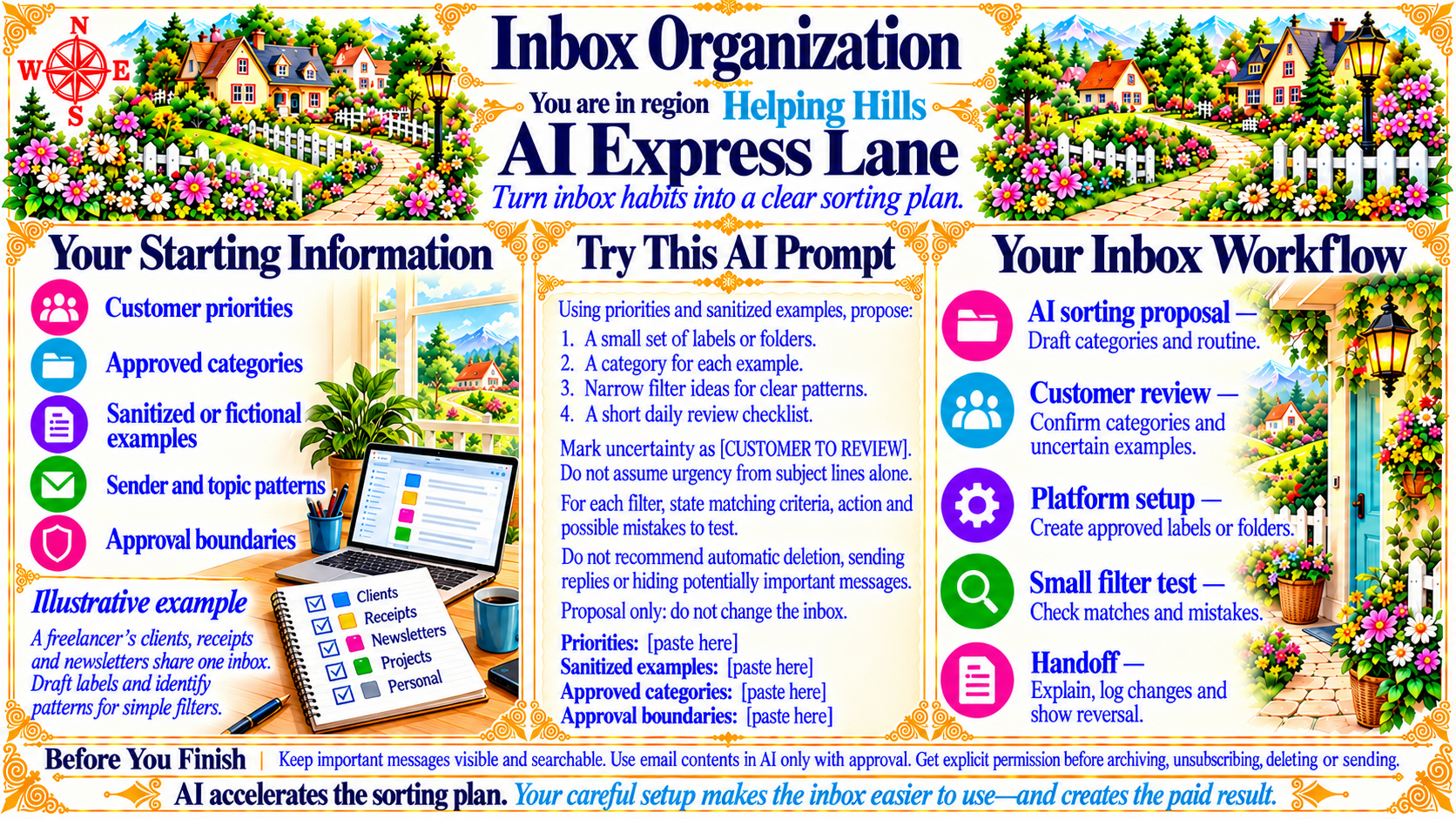 Inbox Organization — AI Express Lane original artwork