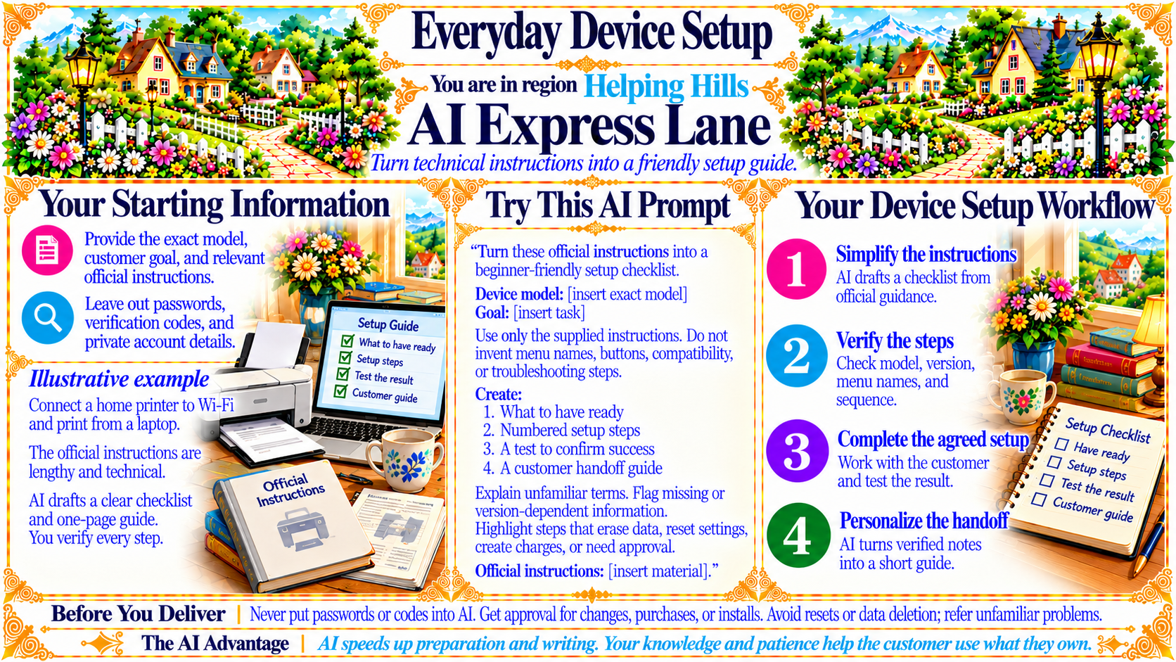 Everyday Device Setup — AI Express Lane original artwork