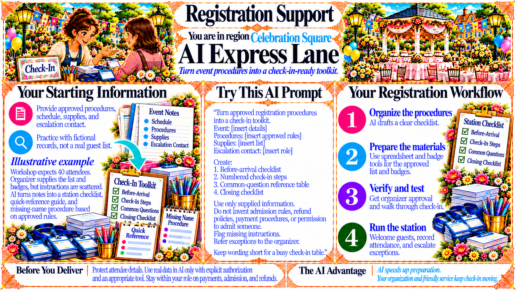 Registration Support — AI Express Lane original artwork