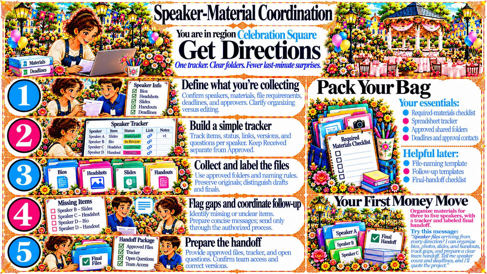 Speaker-Material Coordination — Get Directions original artwork