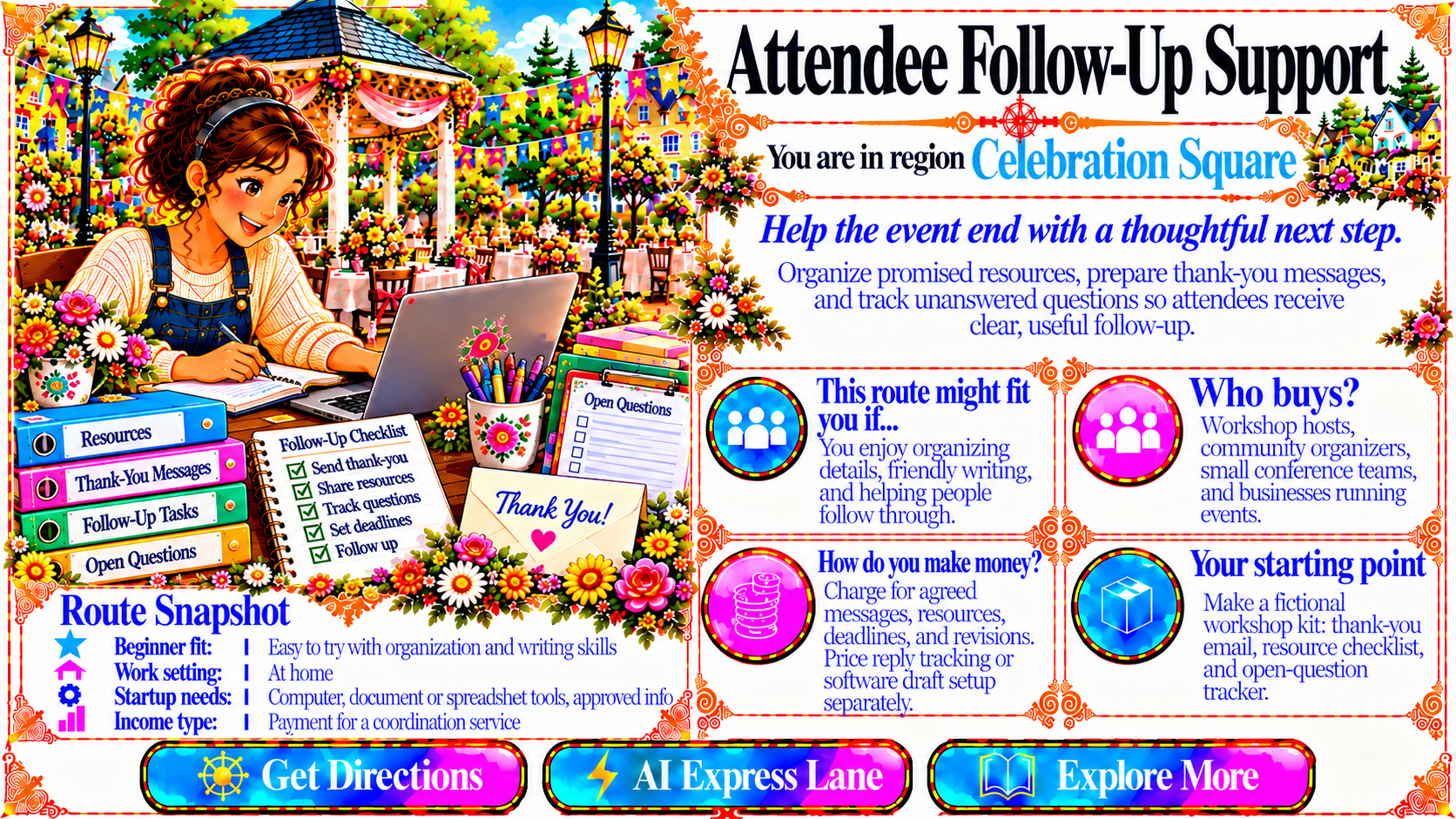 Attendee Followup Support — Route Overview original artwork