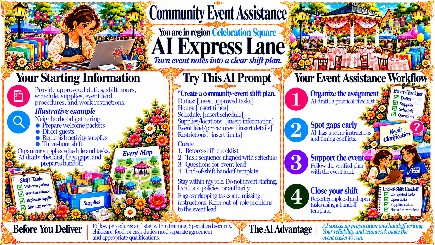 Community Event Assistance — AI Express Lane original artwork
