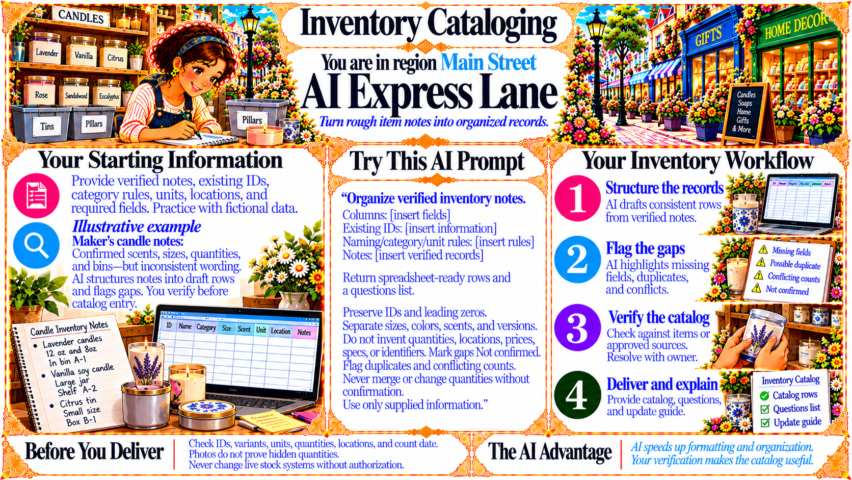 Inventory Cataloging — AI Express Lane original artwork