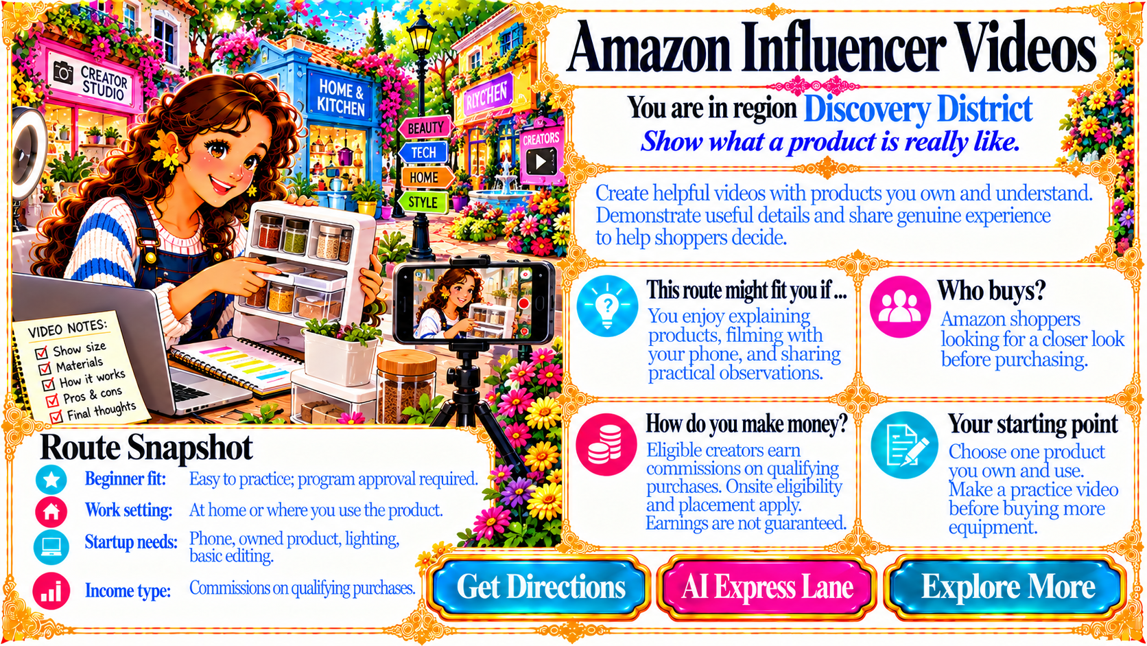 Amazon Influencer Videos — Route Overview original artwork