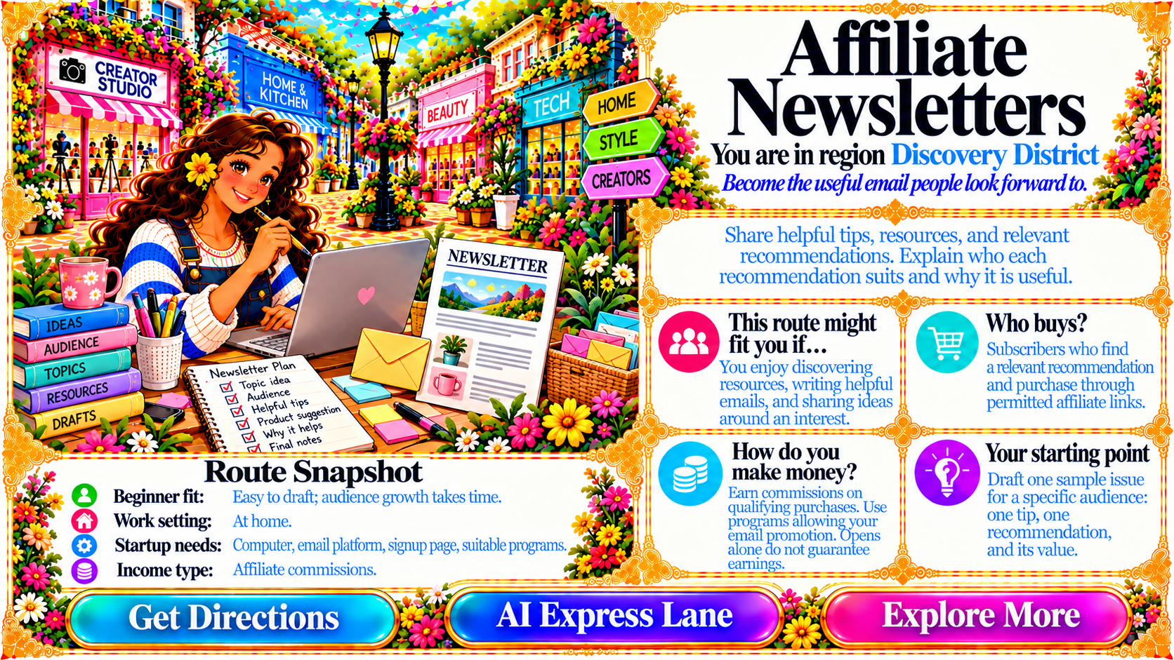 Affiliate Newsletters — Route Overview original artwork