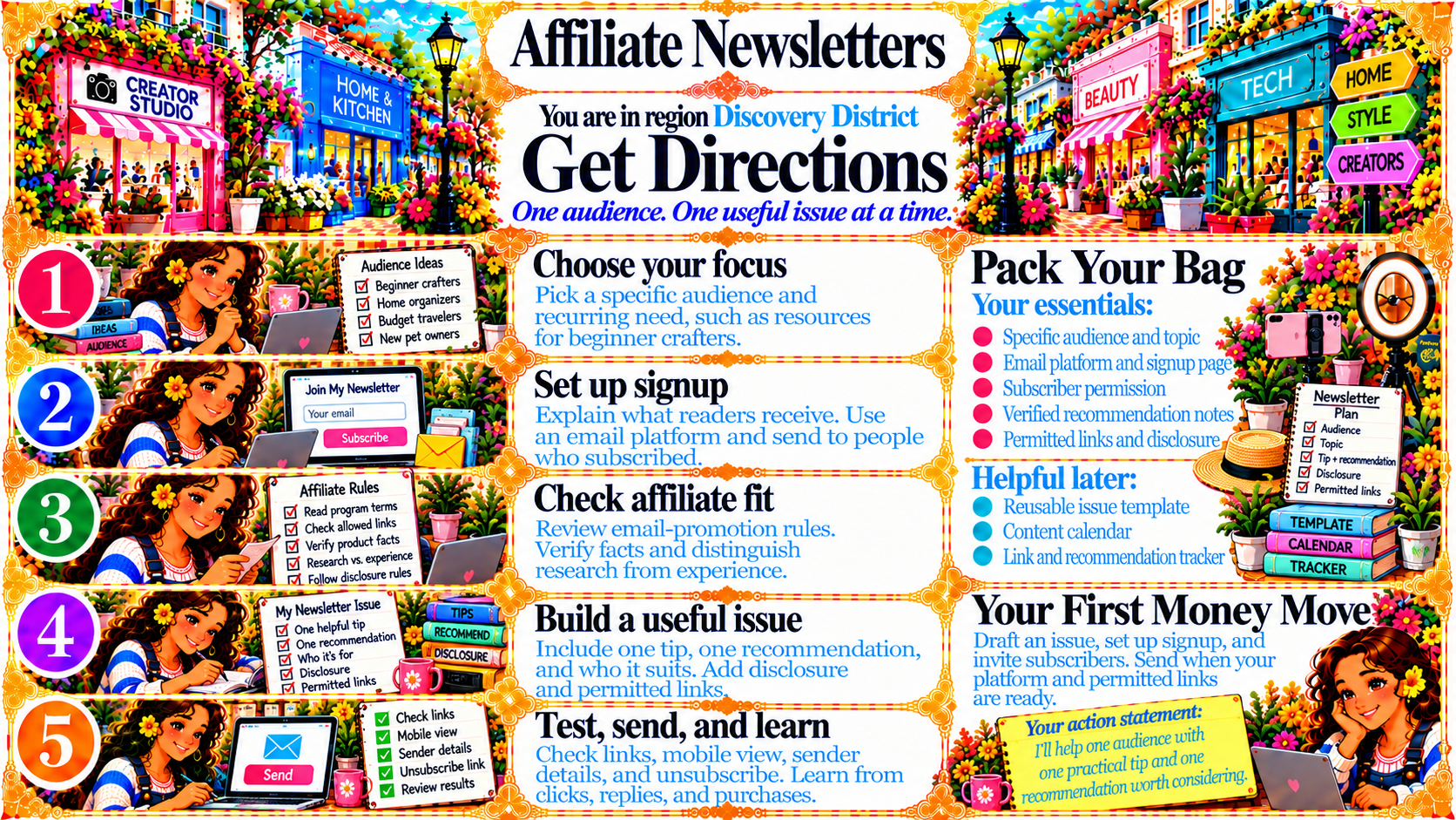 Affiliate Newsletters — Get Directions original artwork