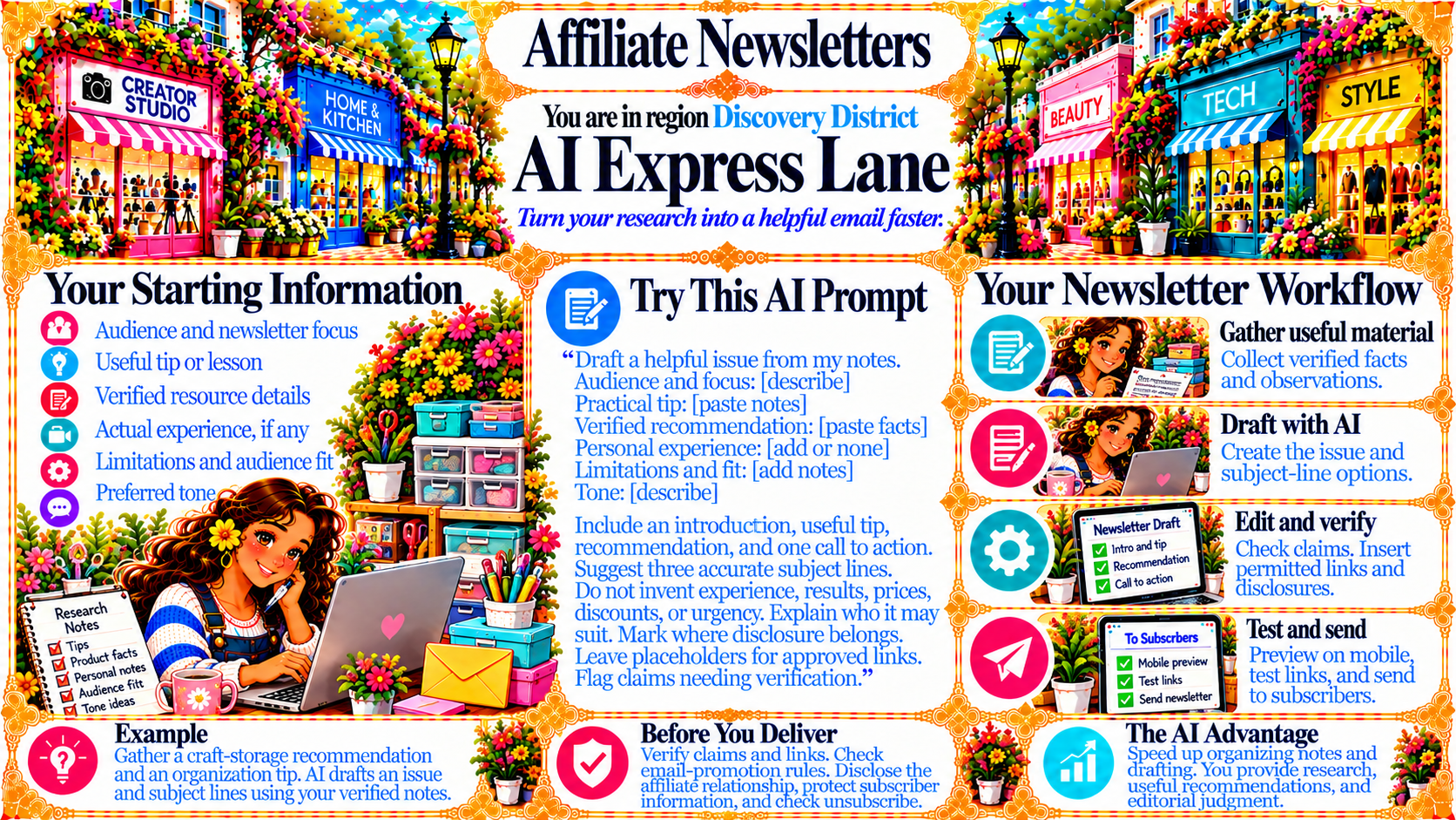 Affiliate Newsletters — AI Express Lane original artwork