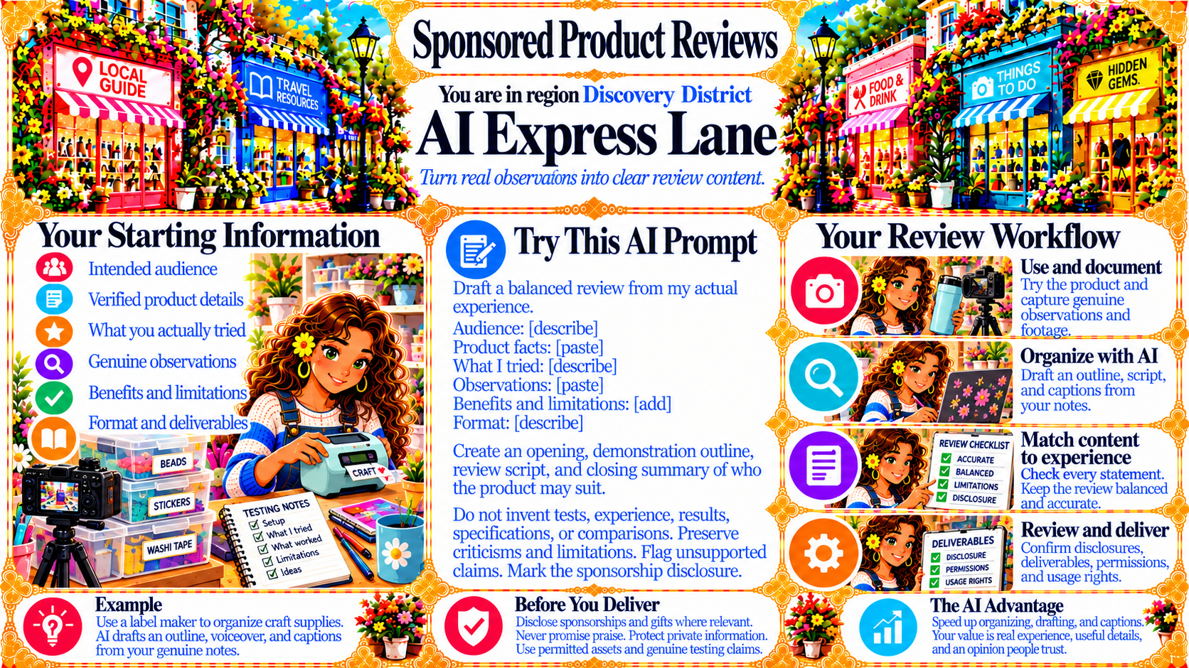 Sponsored Product Reviews — AI Express Lane original artwork