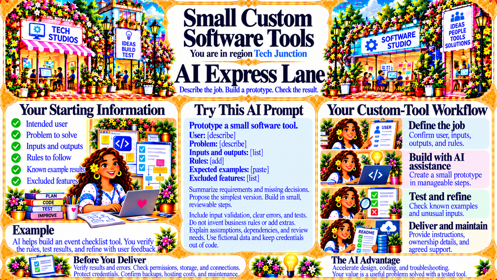 Small Custom Software Tools — AI Express Lane original artwork